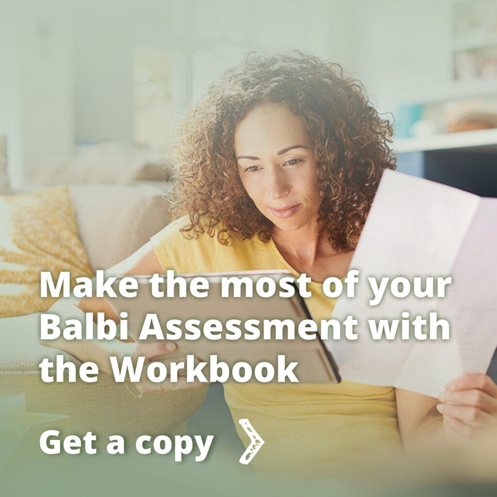 Balbi Assessment workbook, click to get a copy